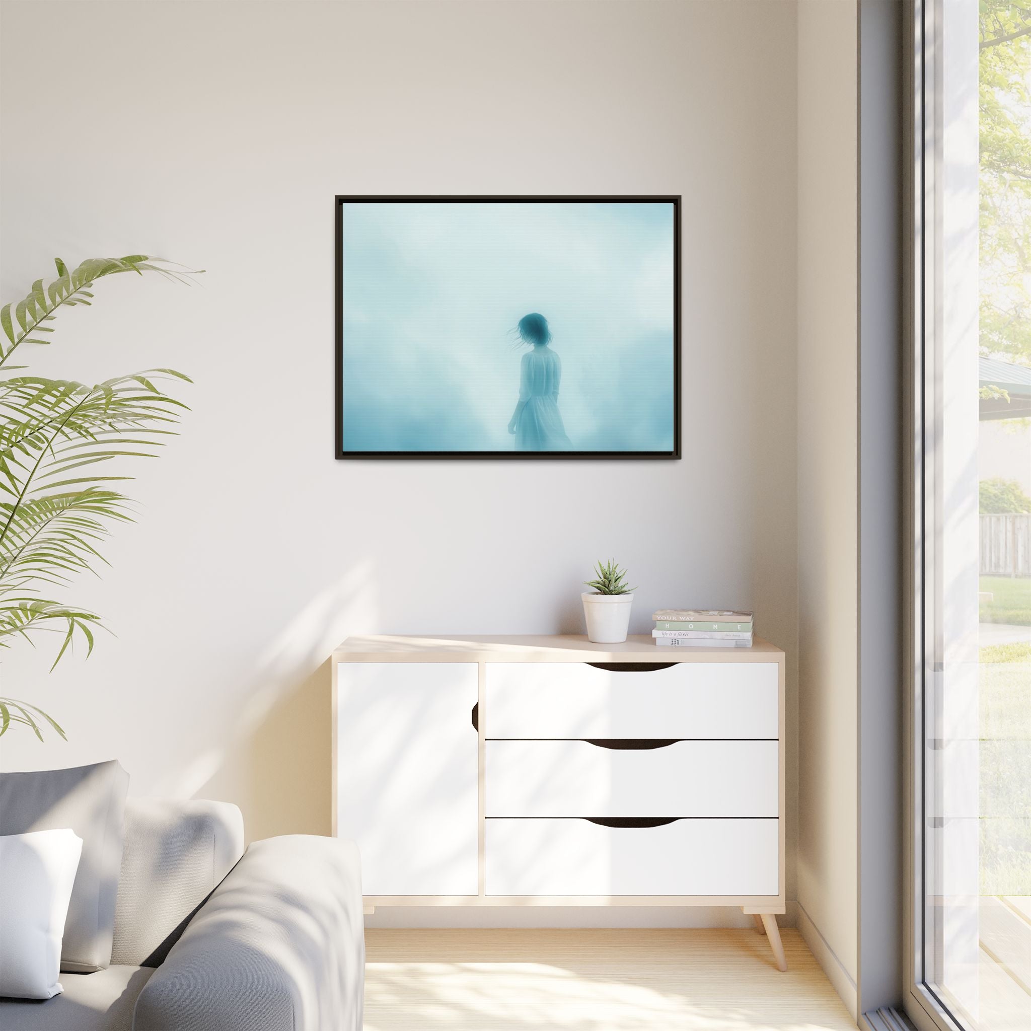 Serene Framed Canvas Art