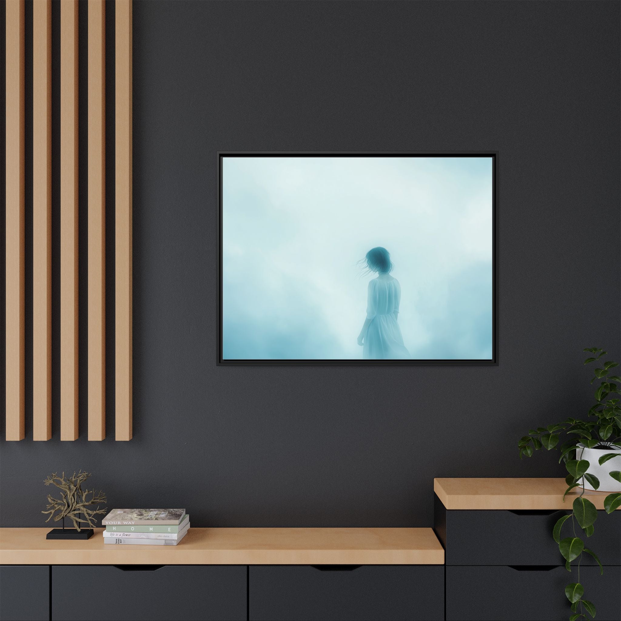 Serene Framed Canvas Art
