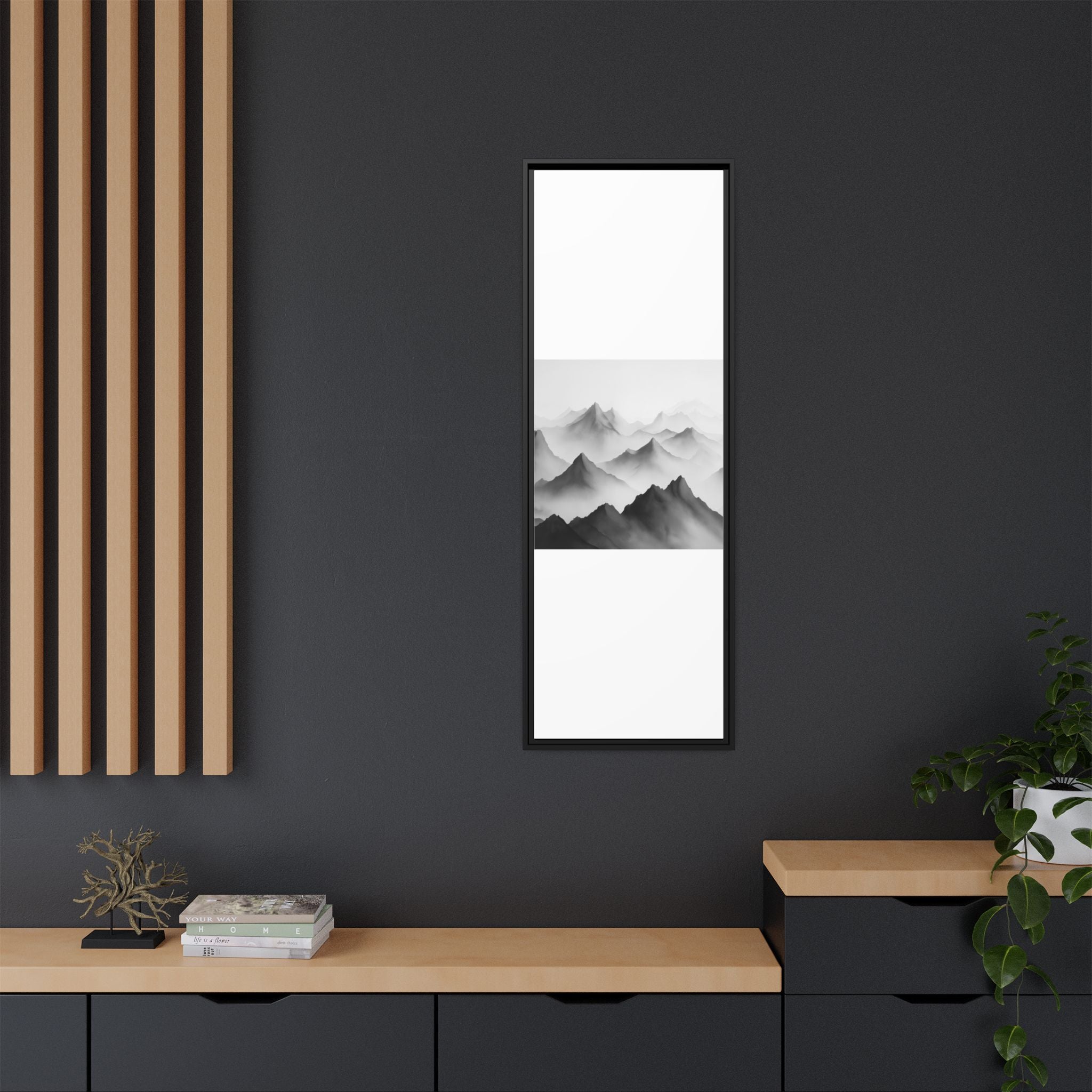 Framed Mountain Landscape Art Print