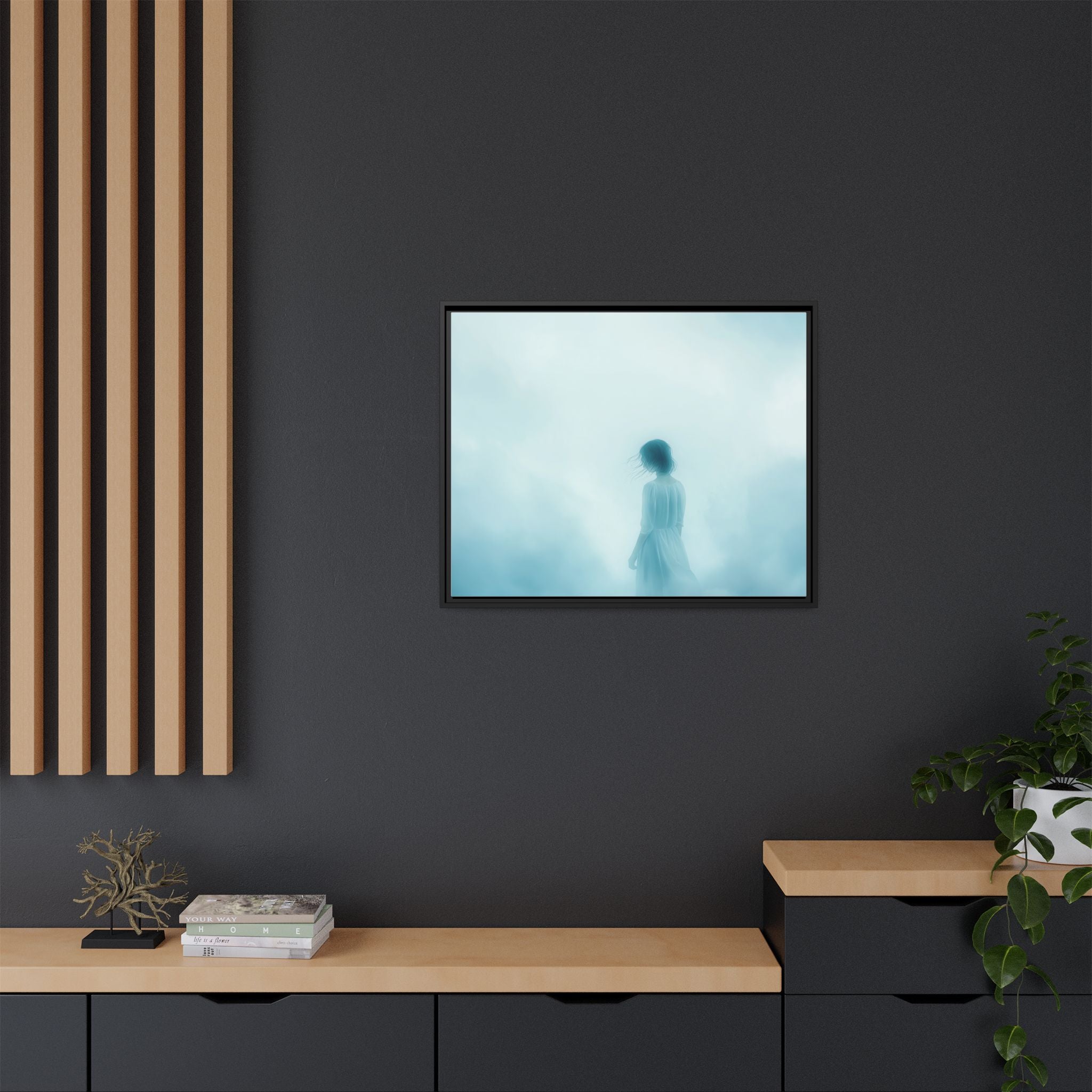 Serene Framed Canvas Art
