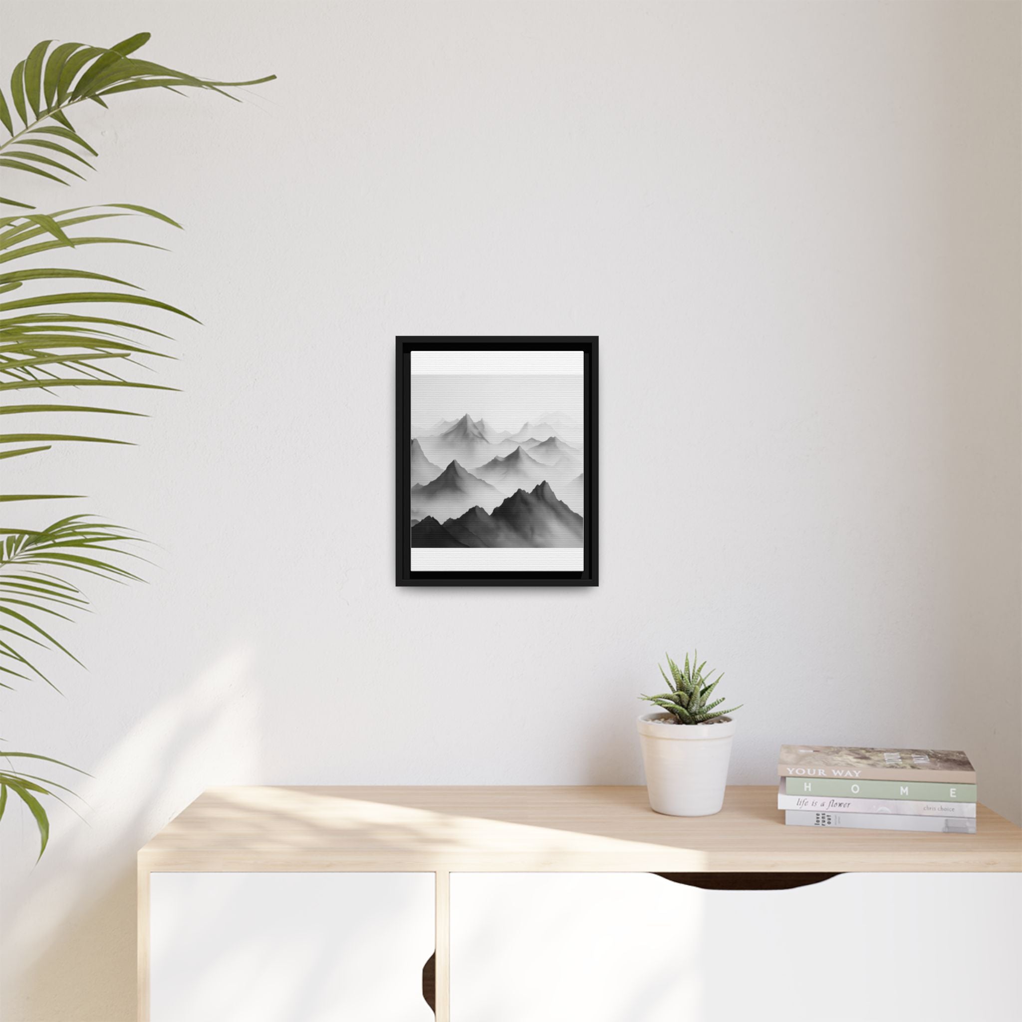 Framed Mountain Landscape Art Print
