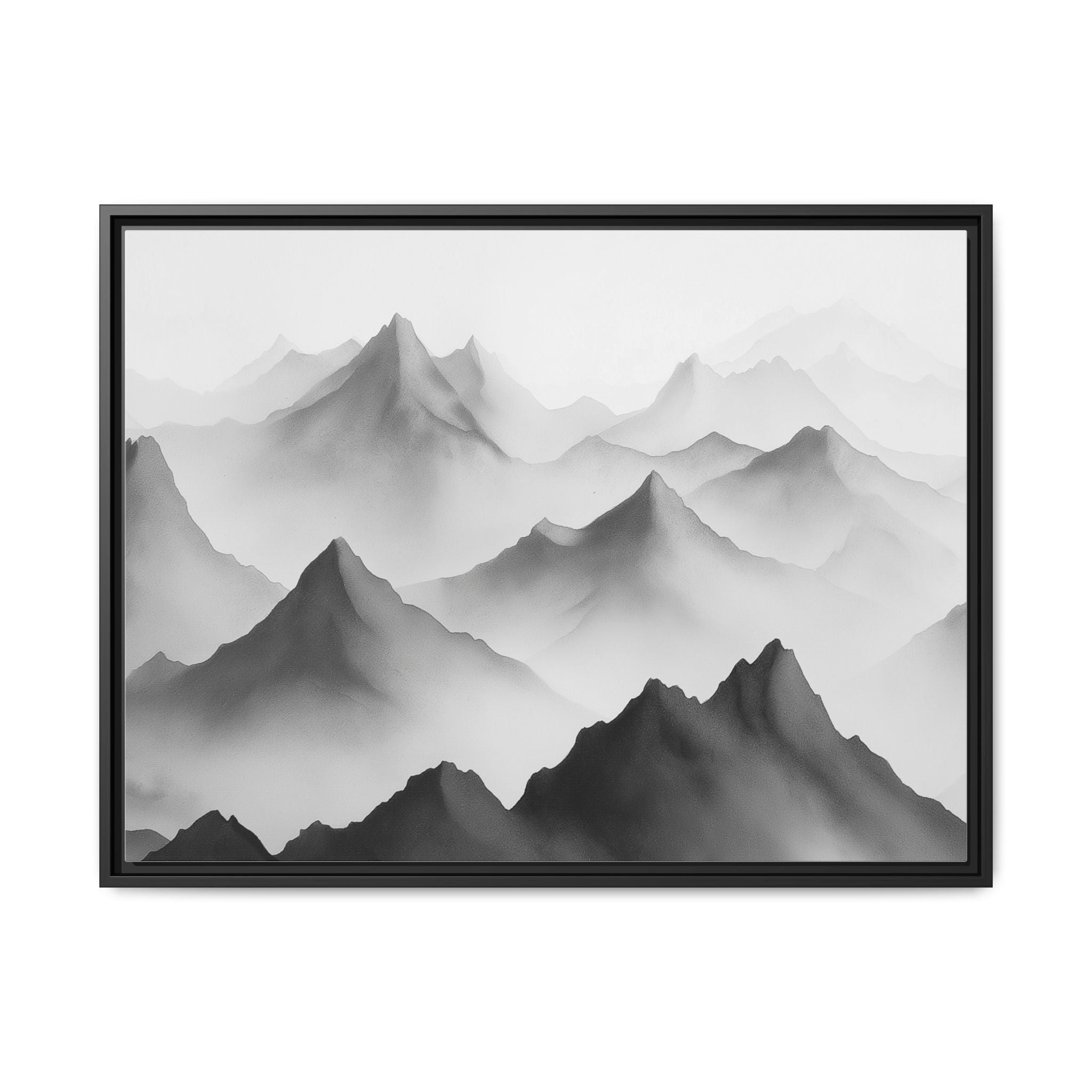 Framed Mountain Landscape Art Print