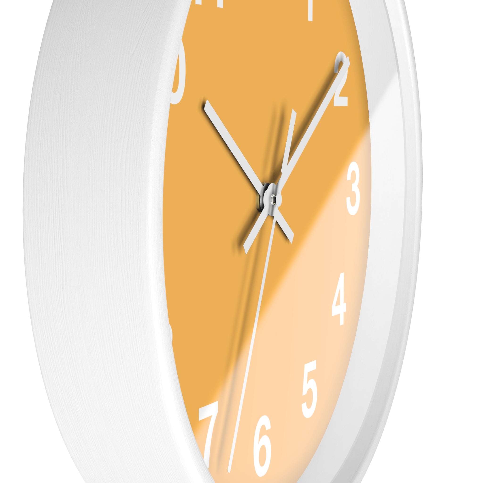 Minimalist Orange Wall Clock