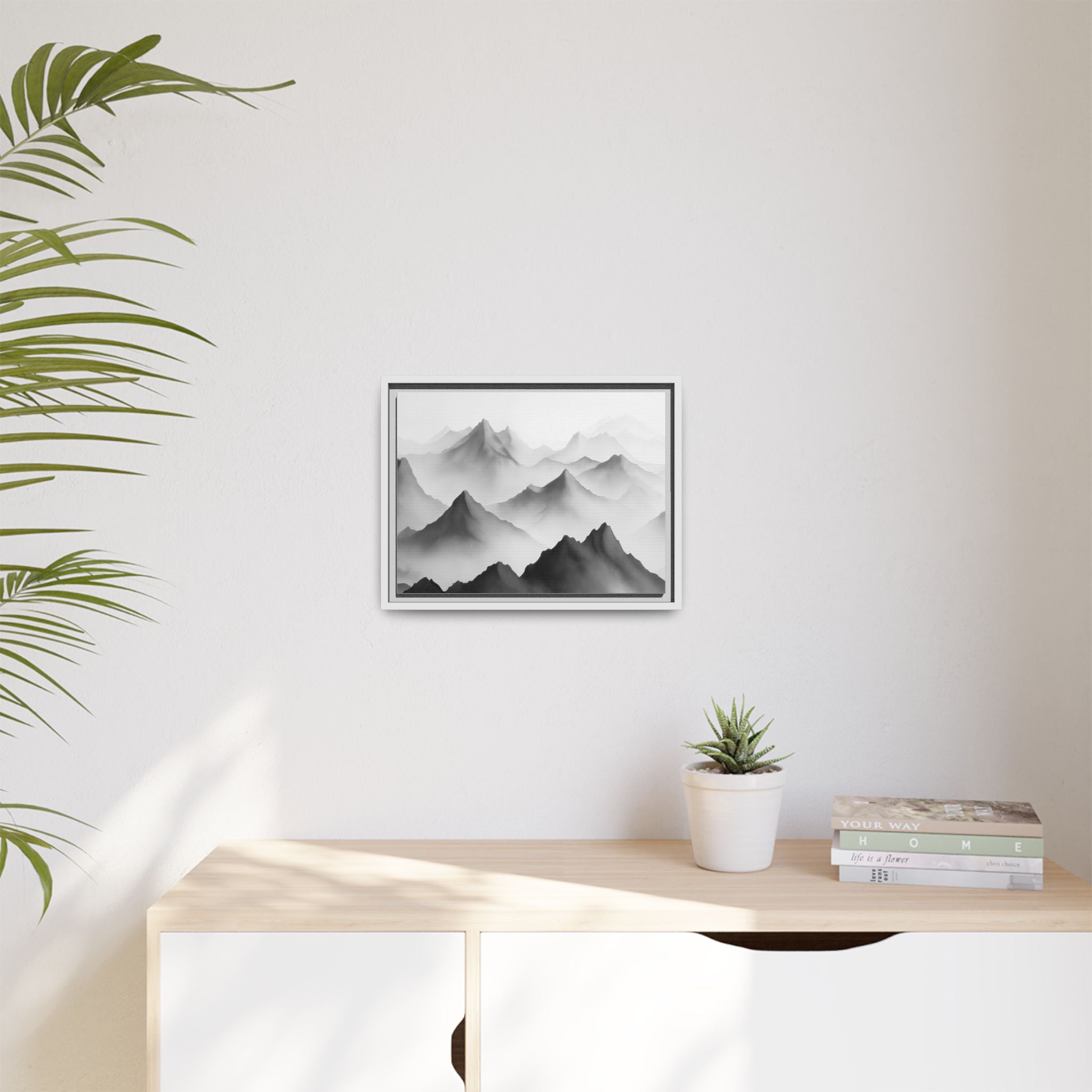 Framed Mountain Landscape Art Print