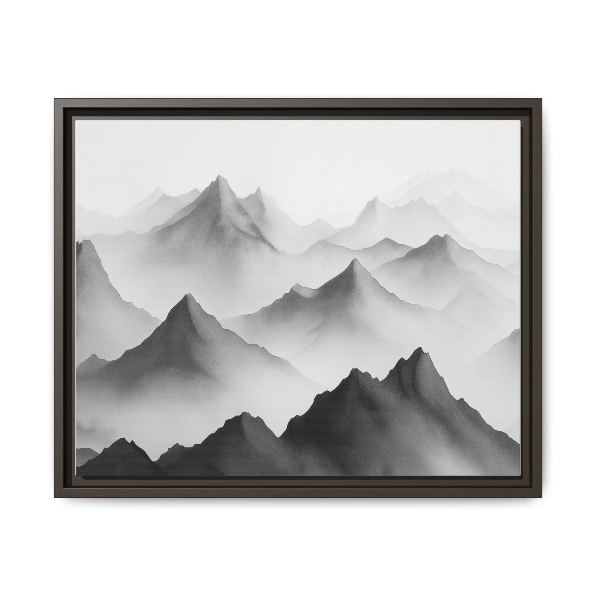 Framed Mountain Landscape Art Print