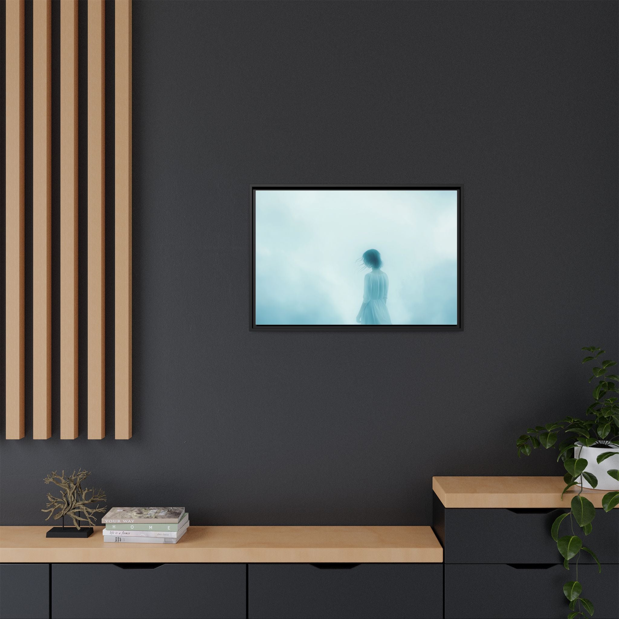 Serene Framed Canvas Art