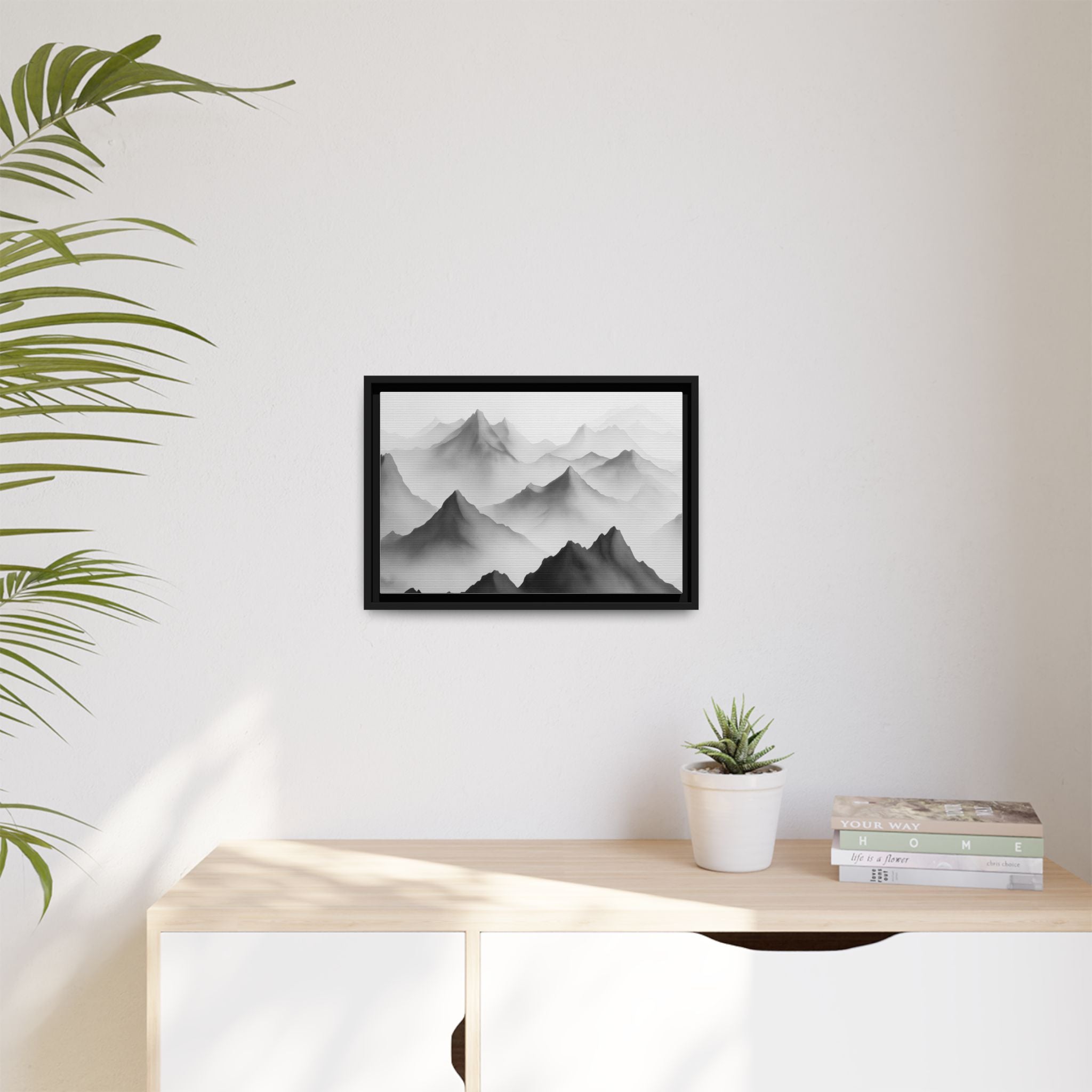 Framed Mountain Landscape Art Print