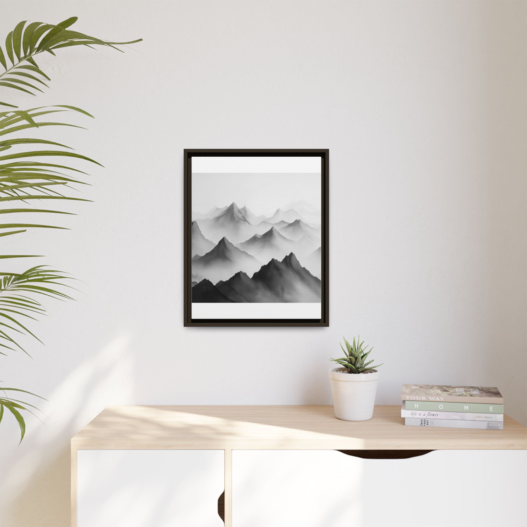 Framed Mountain Landscape Art Print