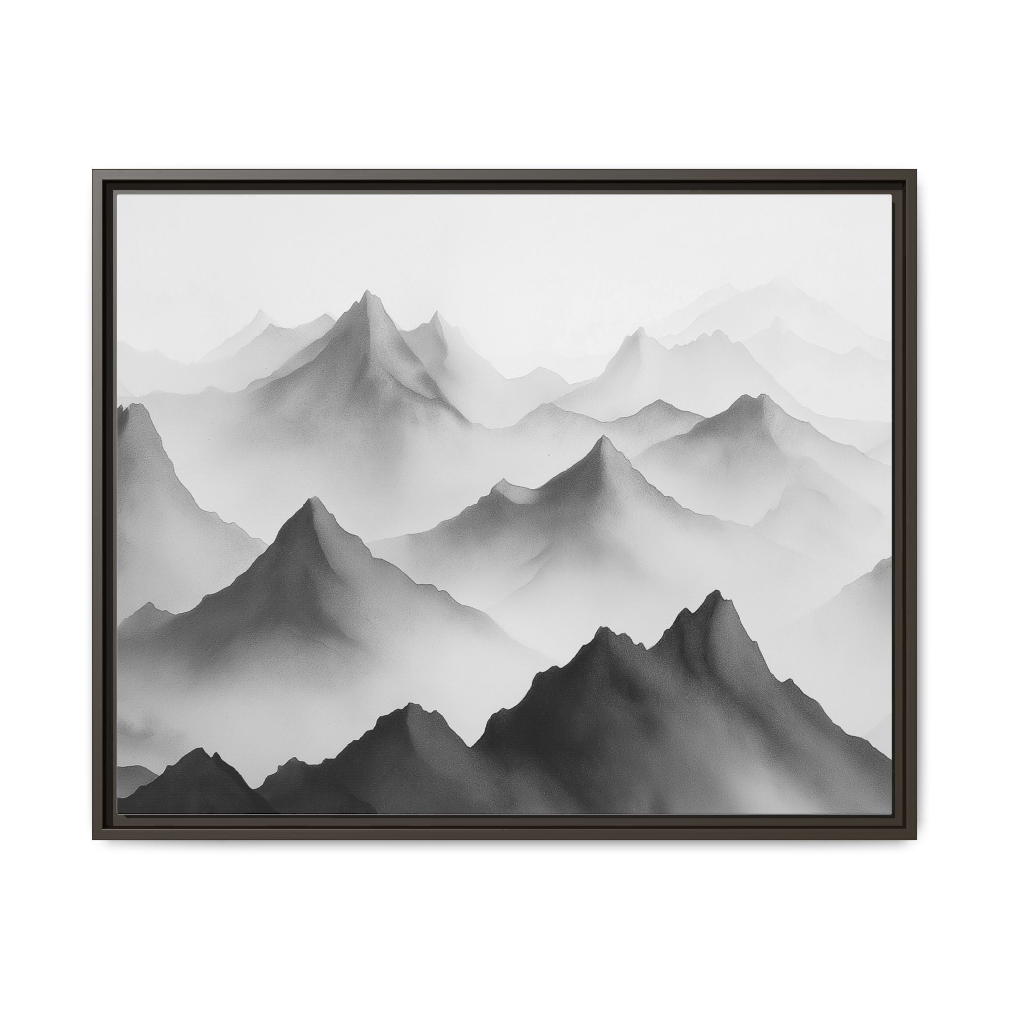 Framed Mountain Landscape Art Print