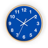 Blue Minimalist Wall Clock
