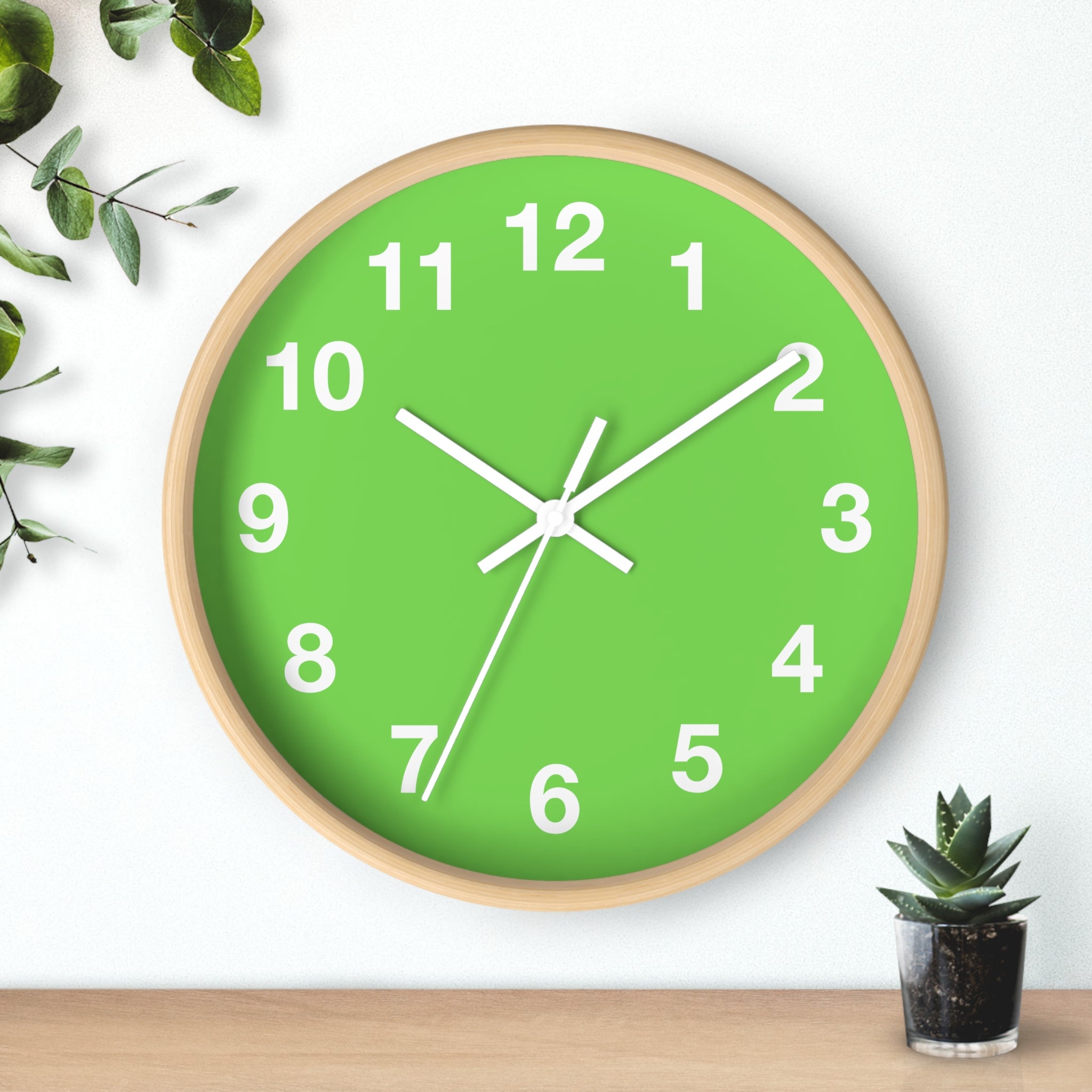 Vibrant Green Wall Clock