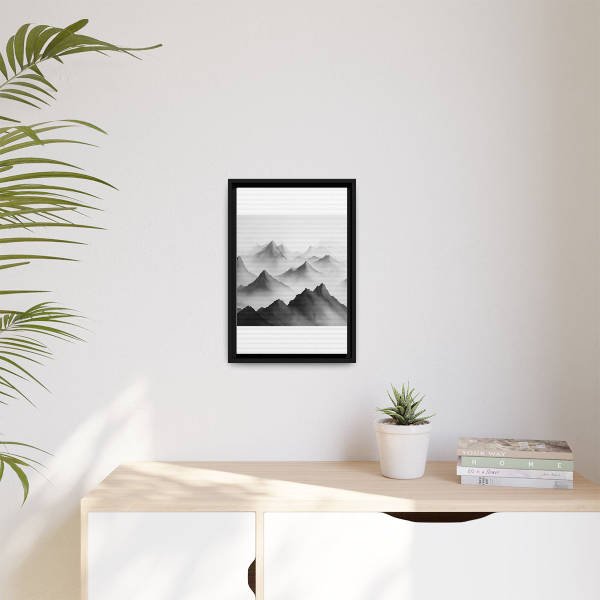 Framed Mountain Landscape Art Print