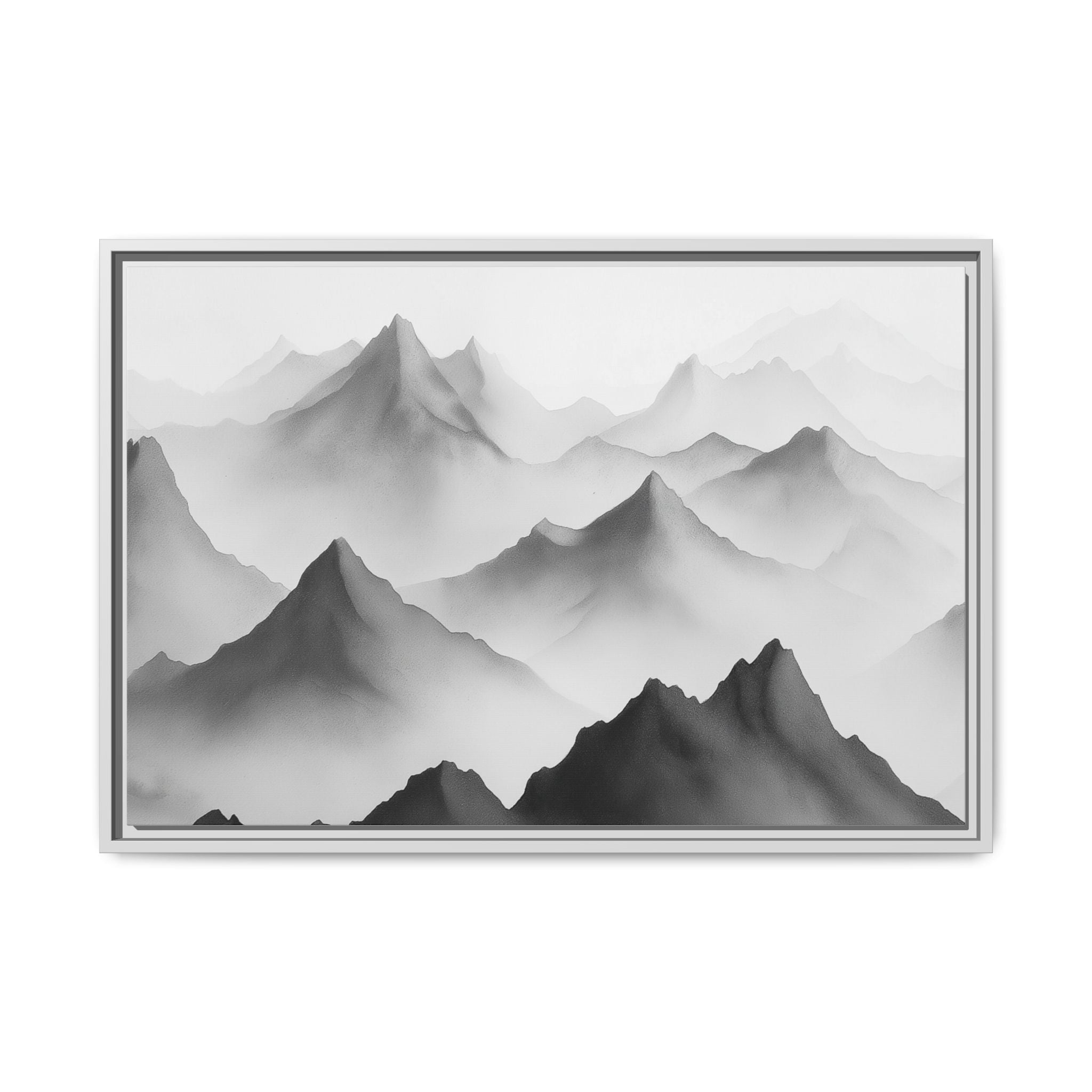 Framed Mountain Landscape Art Print
