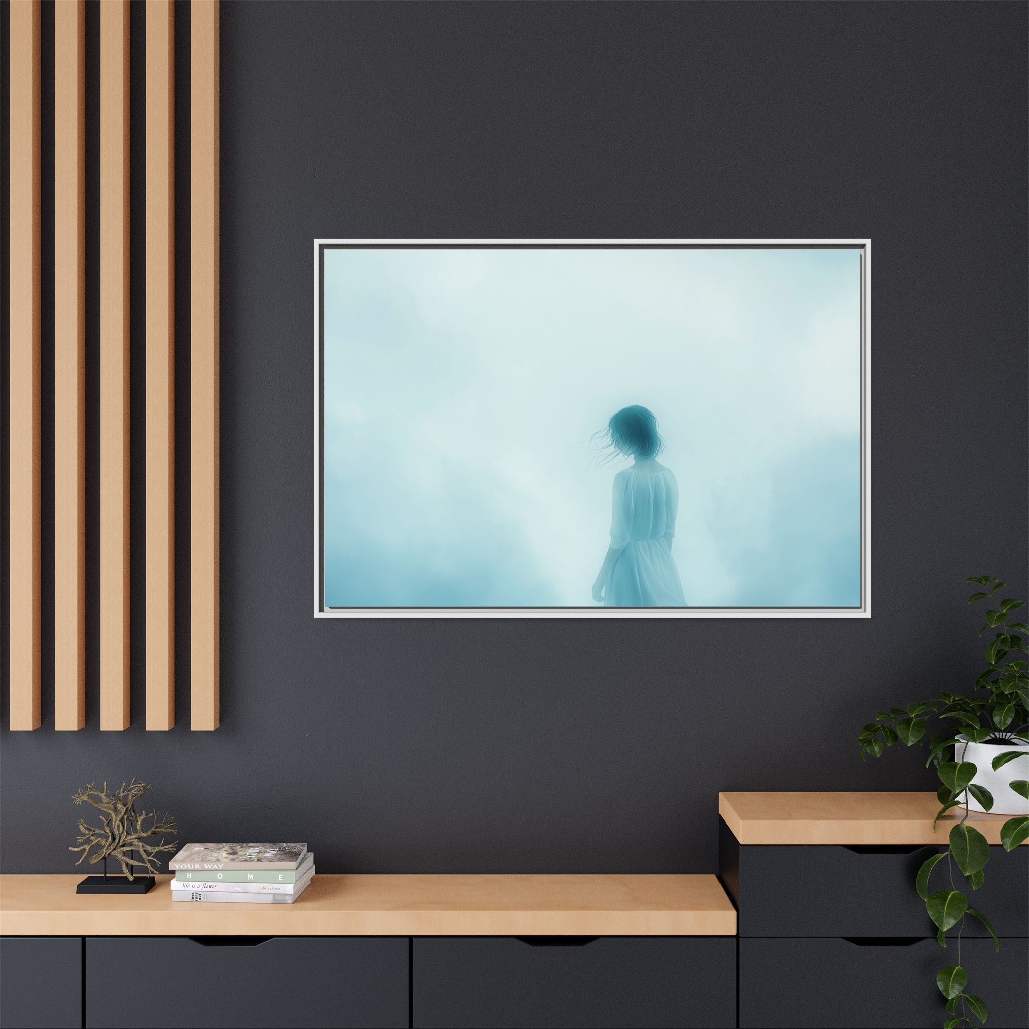Serene Framed Canvas Art