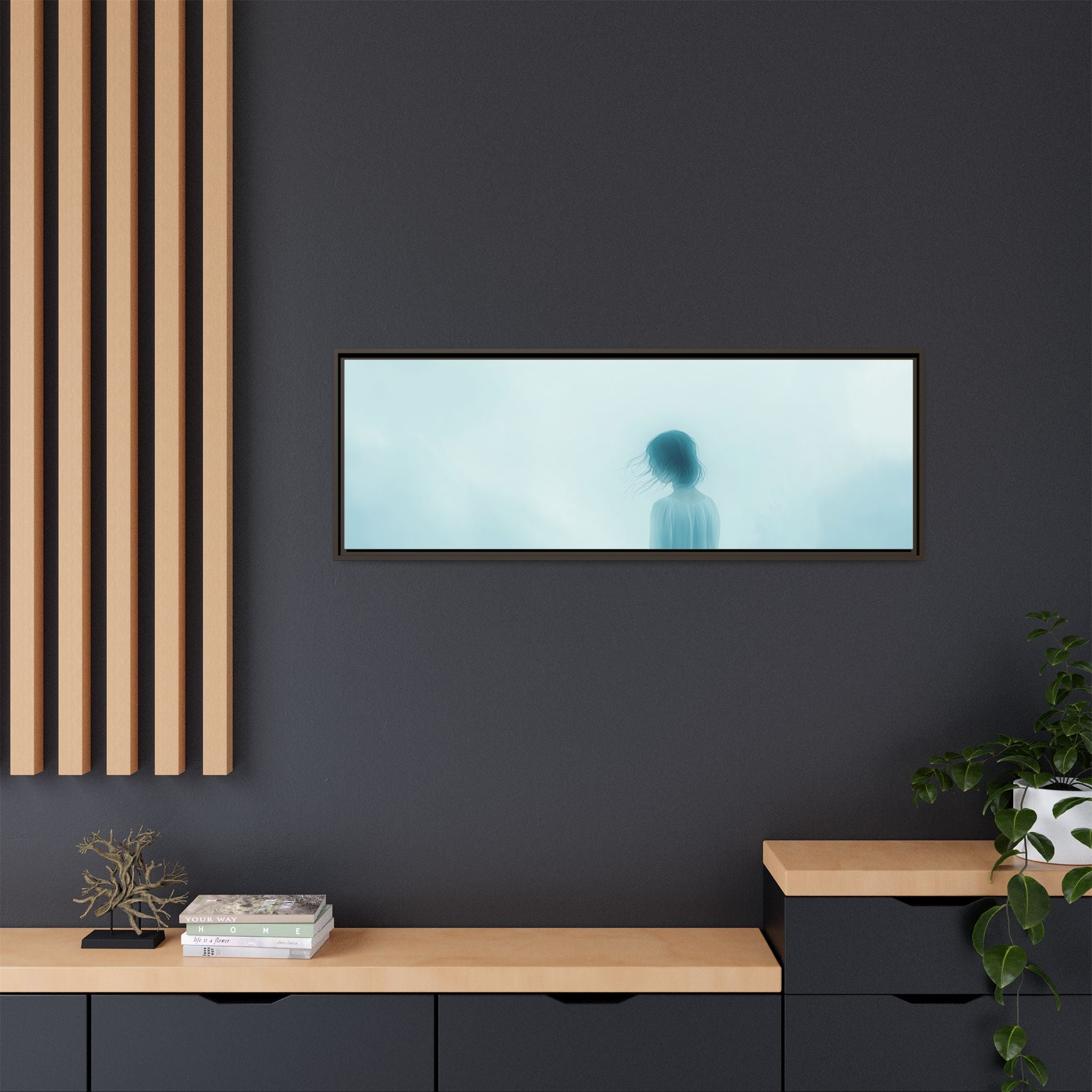 Serene Framed Canvas Art