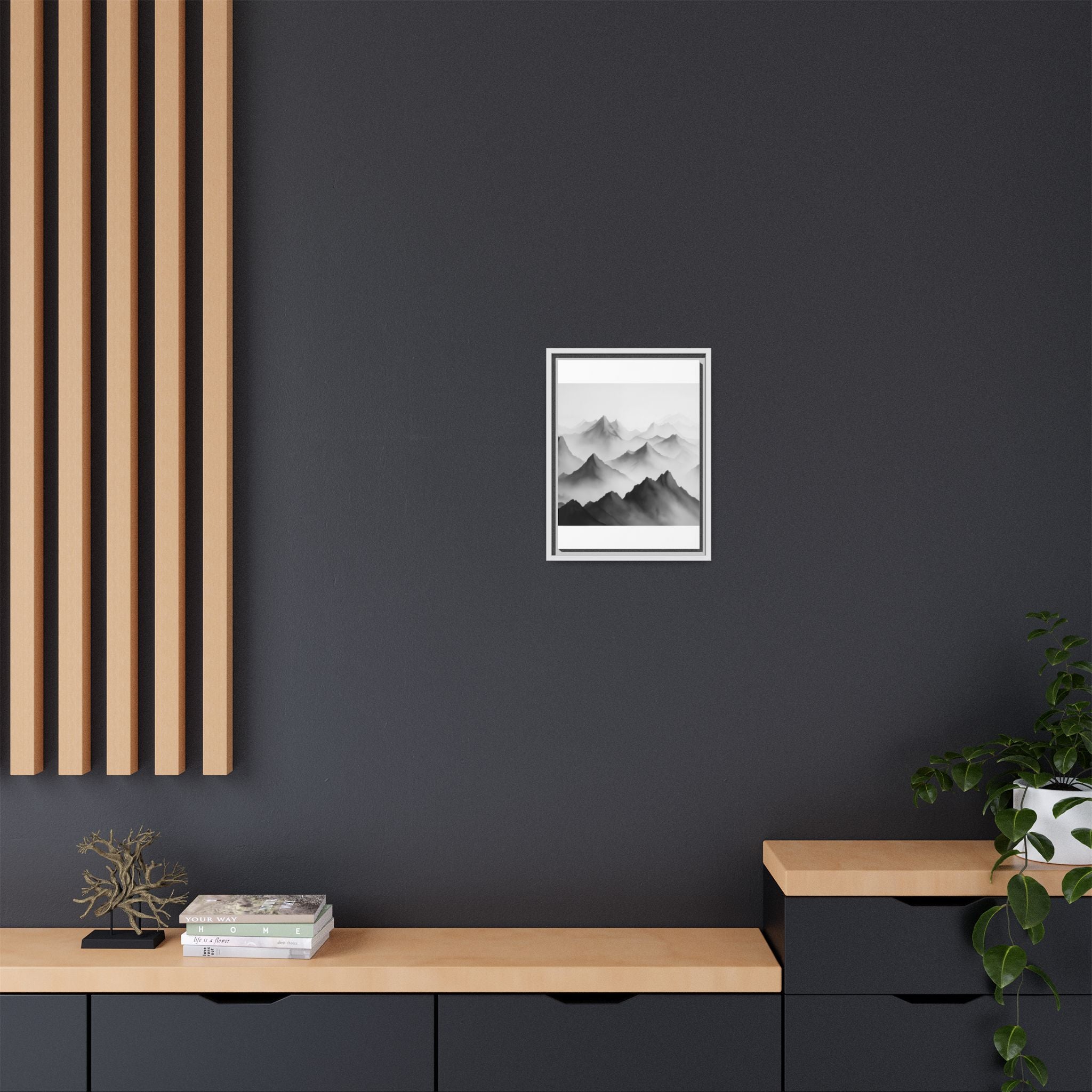Framed Mountain Landscape Art Print