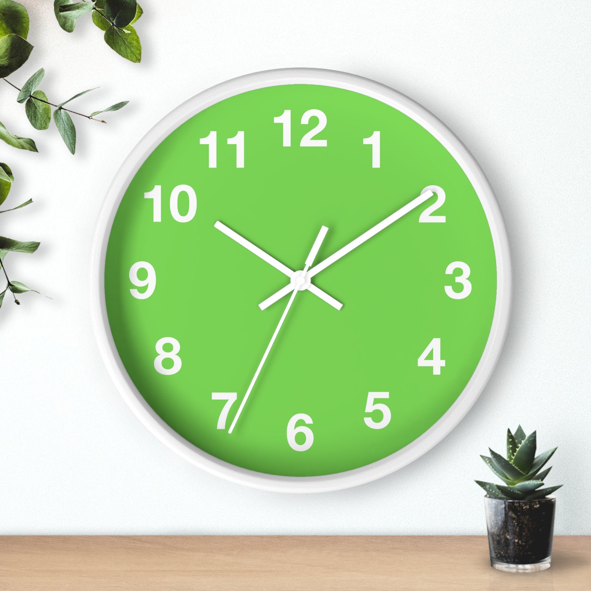 Vibrant Green Wall Clock