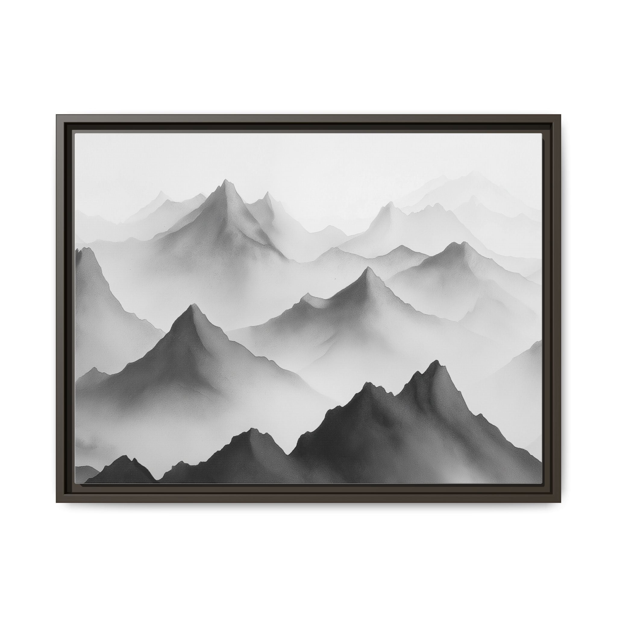 Framed Mountain Landscape Art Print