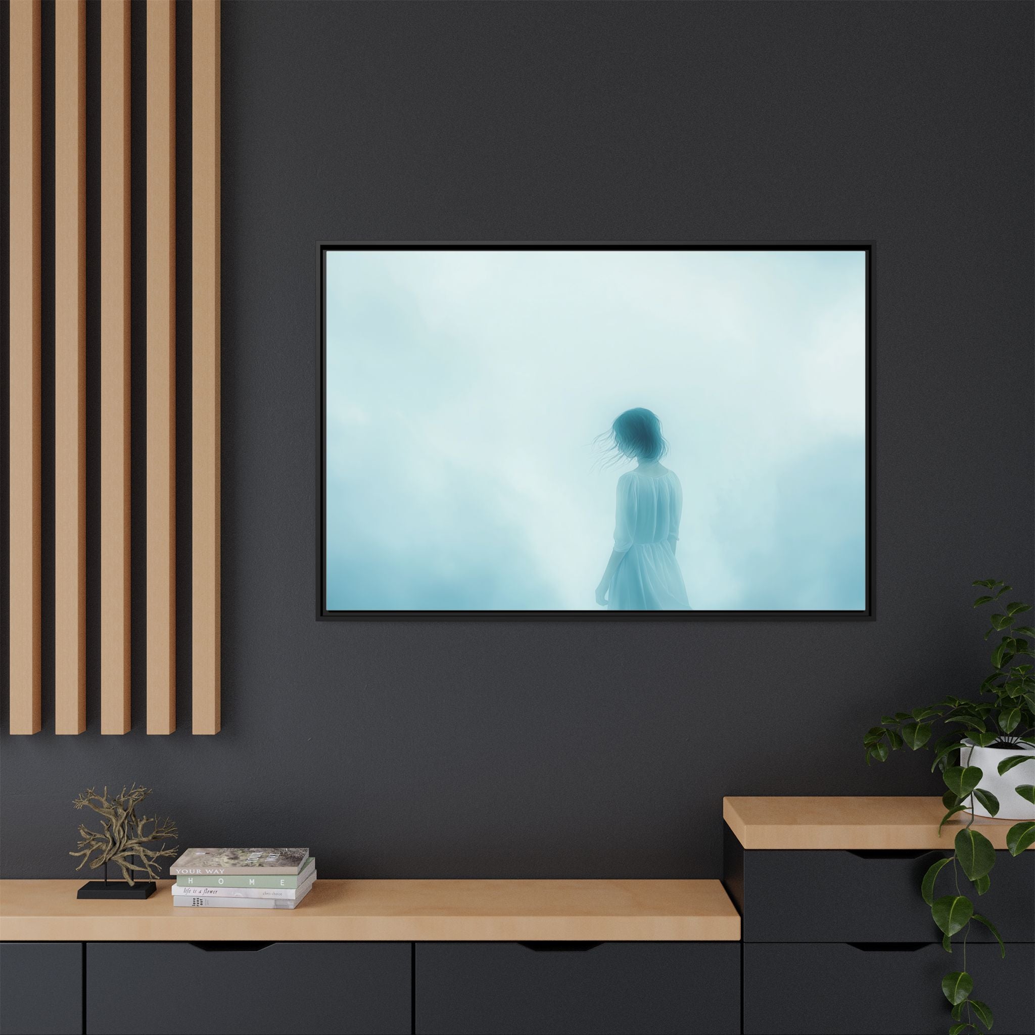 Serene Framed Canvas Art