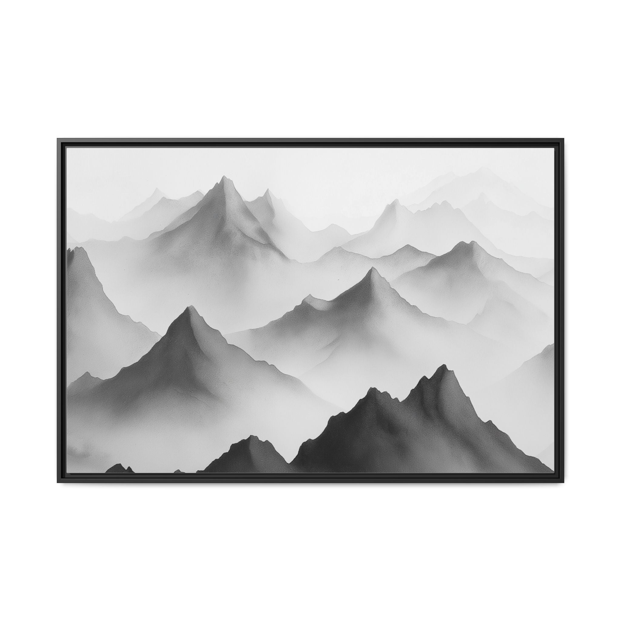 Framed Mountain Landscape Art Print
