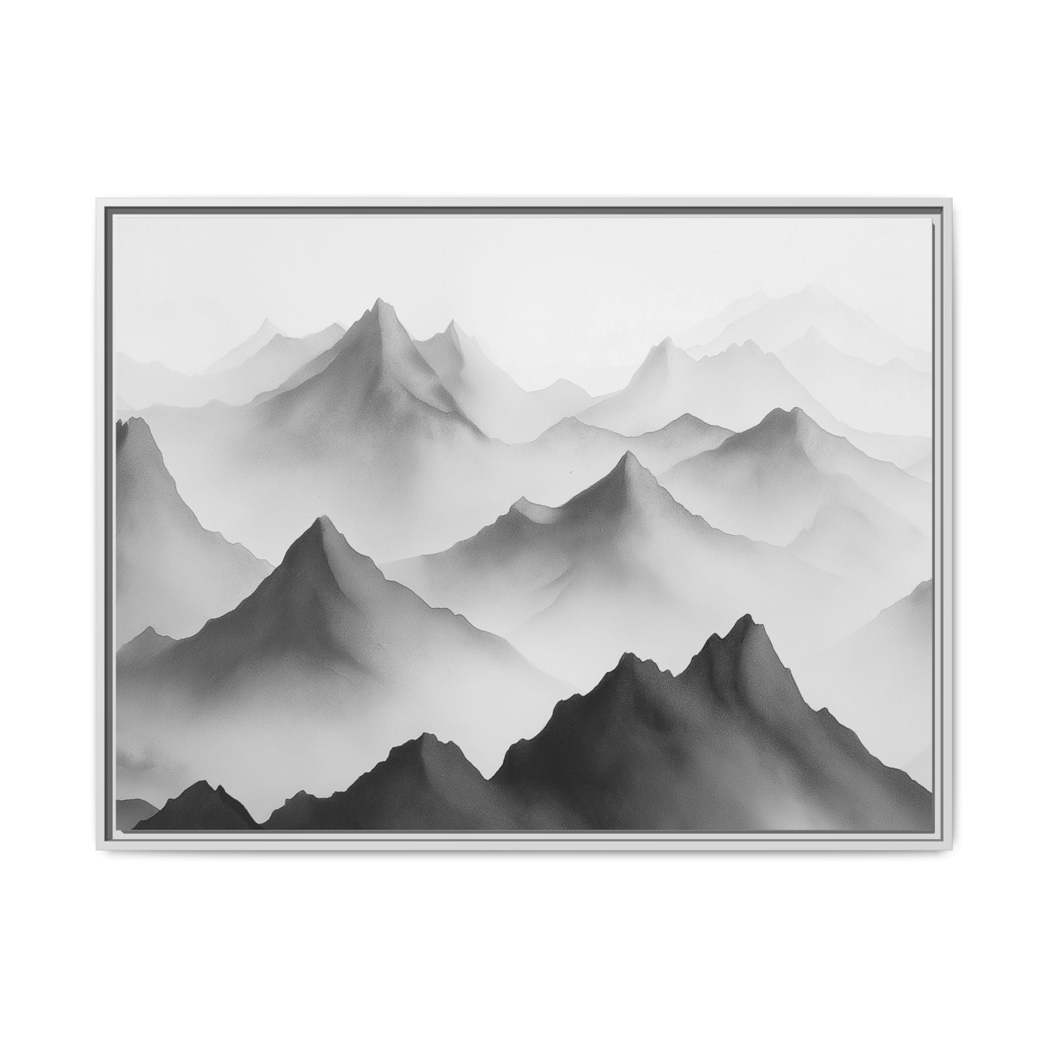 Framed Mountain Landscape Art Print