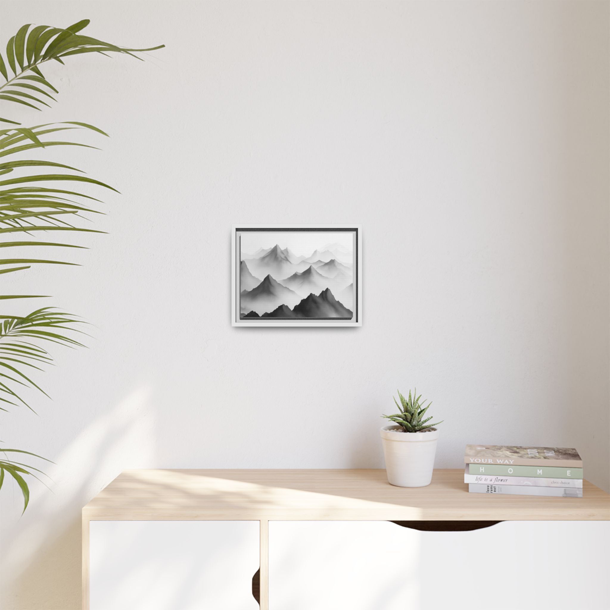 Framed Mountain Landscape Art Print