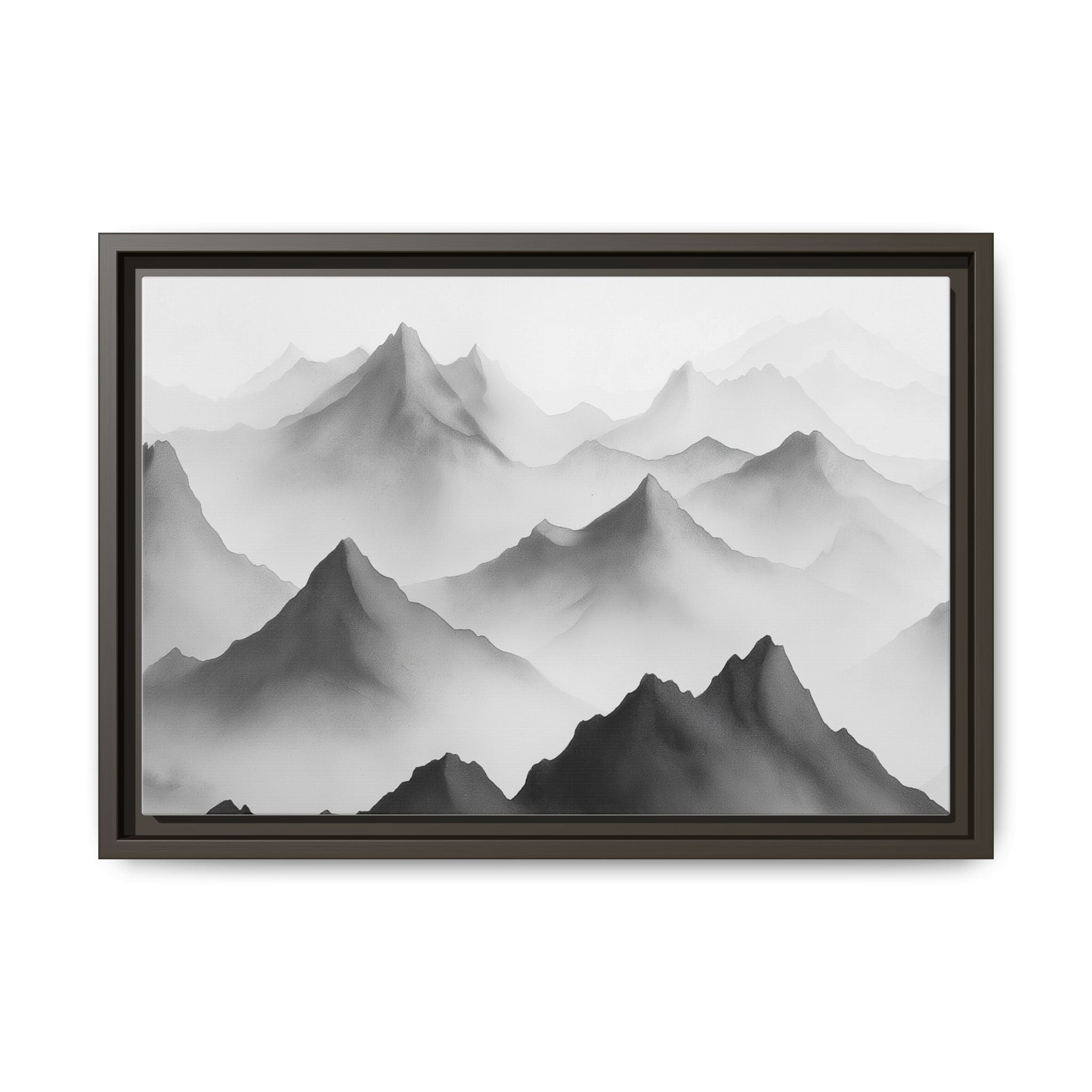 Framed Mountain Landscape Art Print