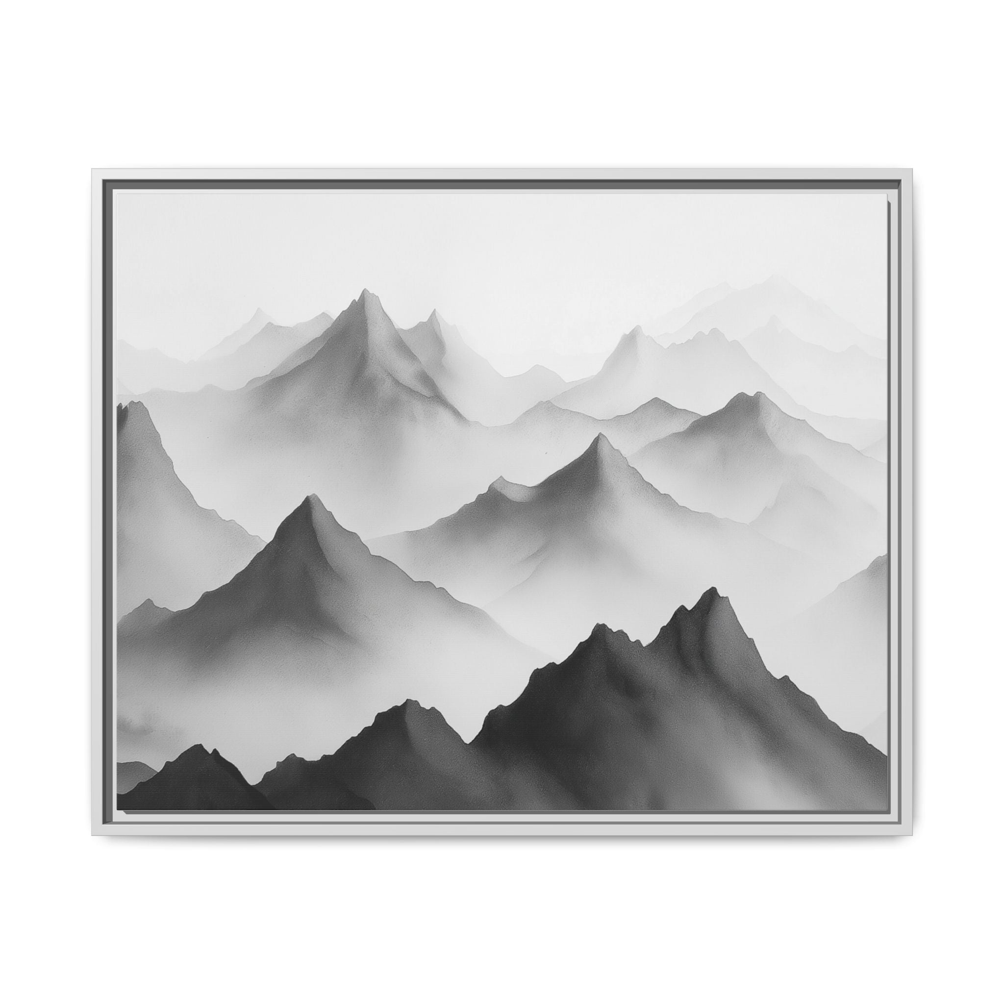 Framed Mountain Landscape Art Print