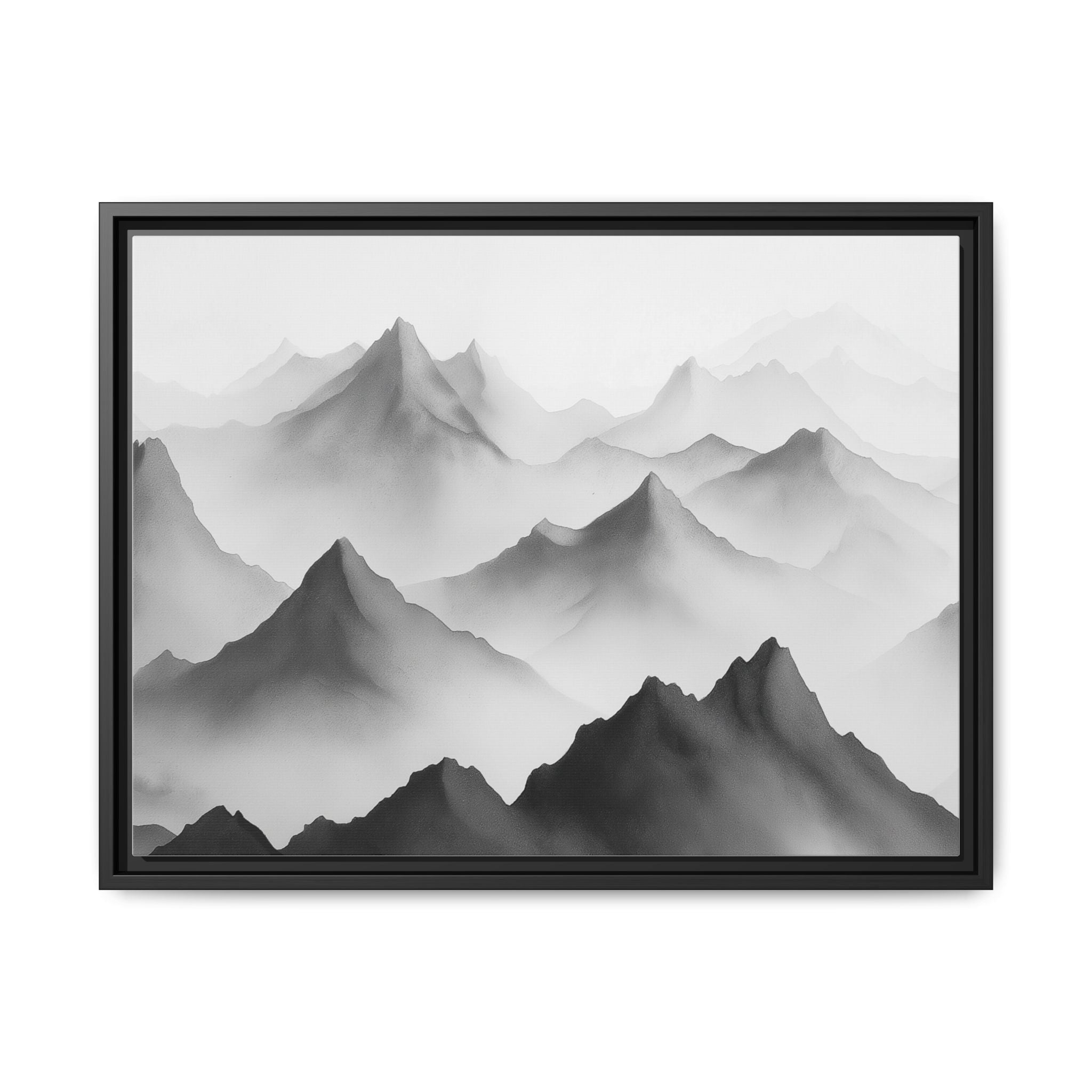 Framed Mountain Landscape Art Print