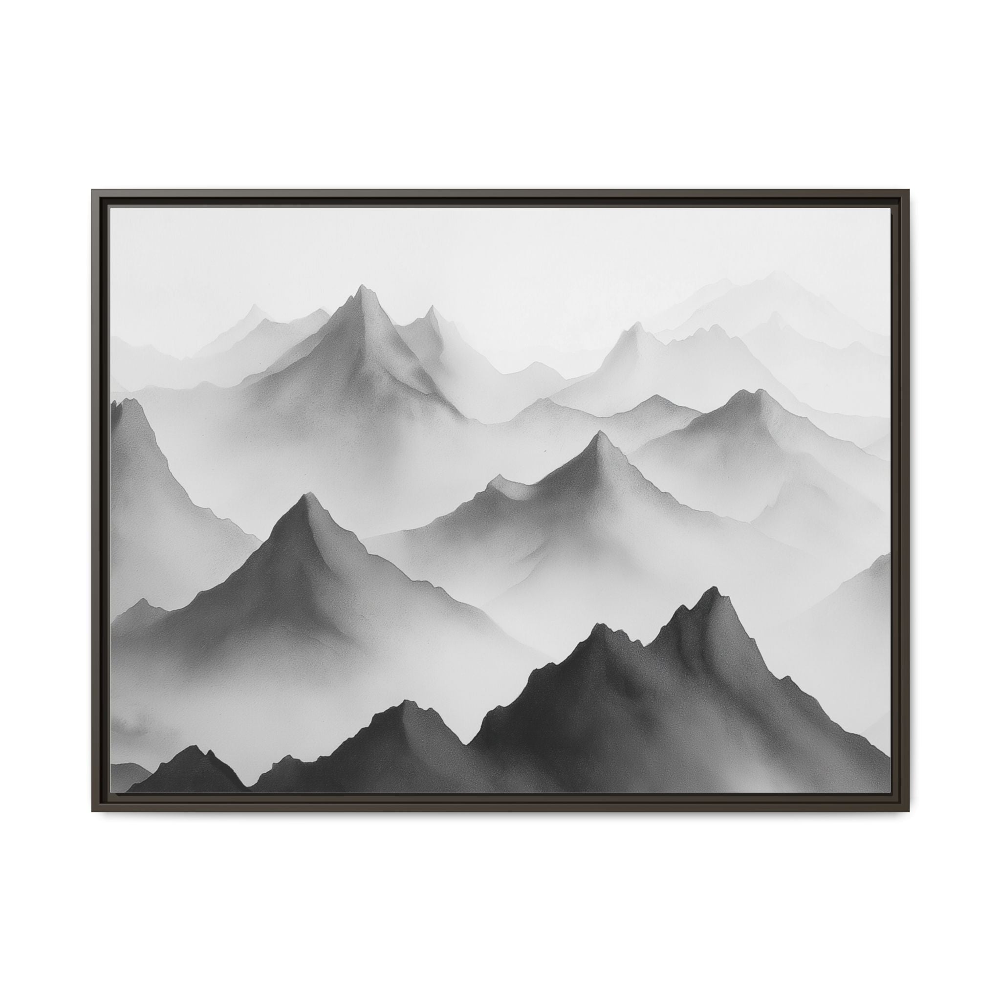 Framed Mountain Landscape Art Print