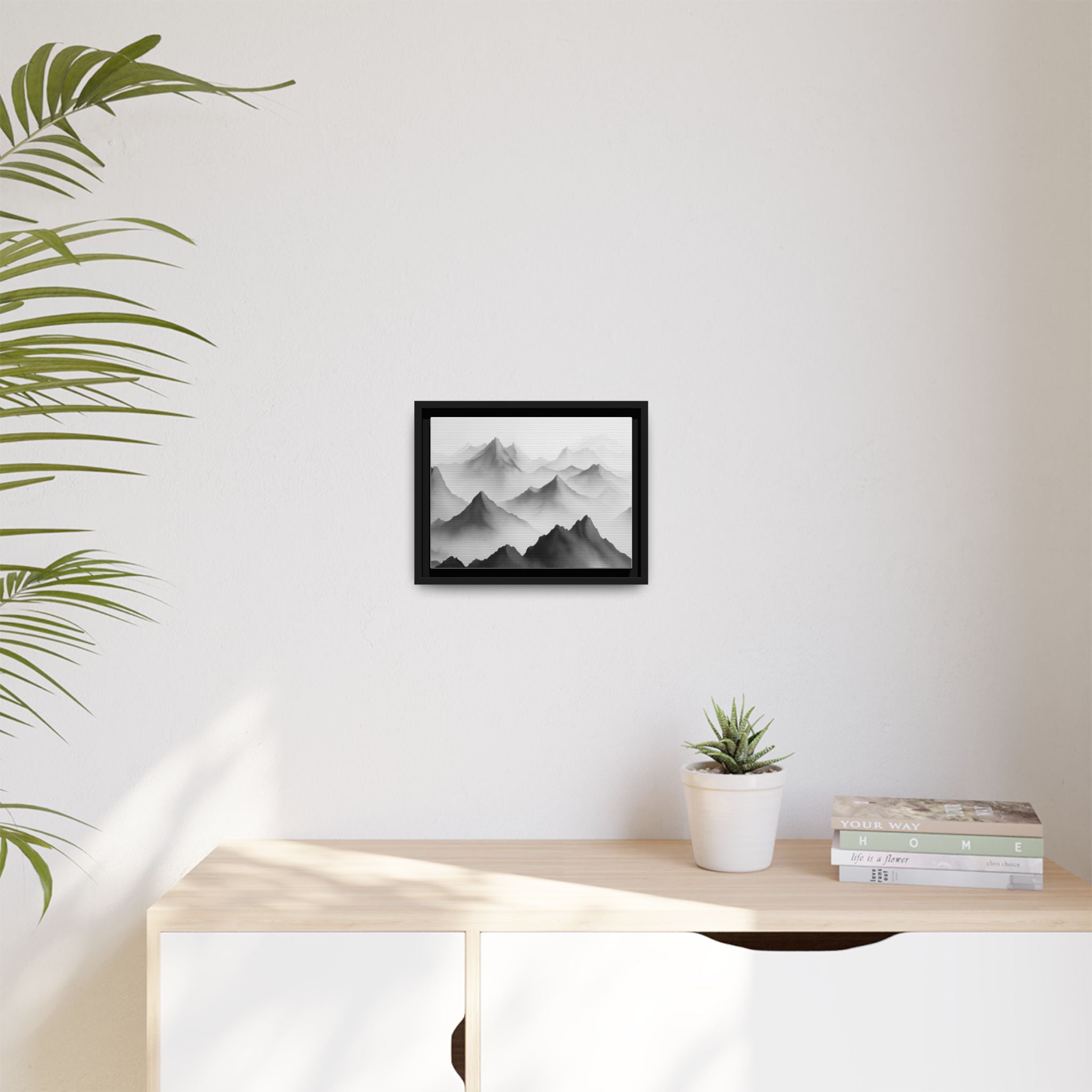 Framed Mountain Landscape Art Print