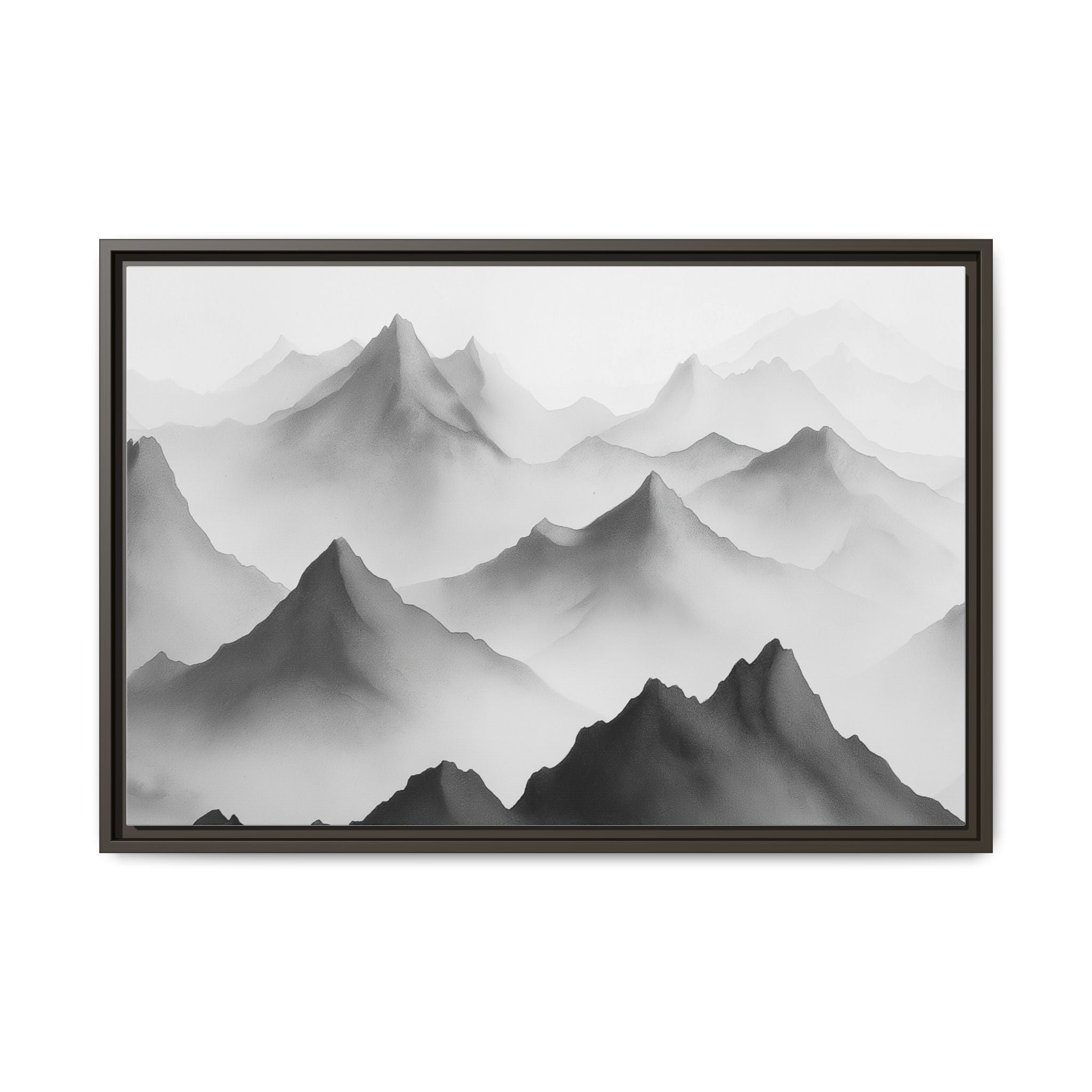 Framed Mountain Landscape Art Print