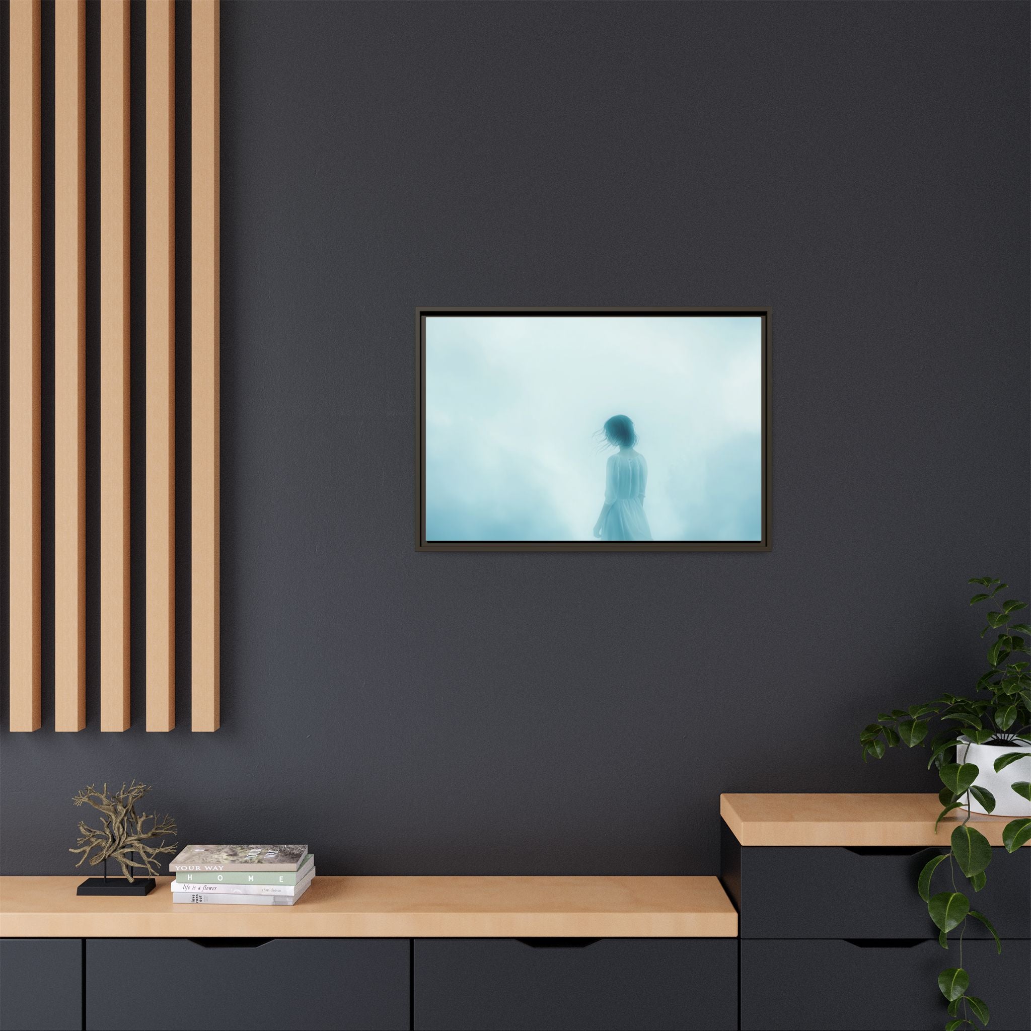 Serene Framed Canvas Art