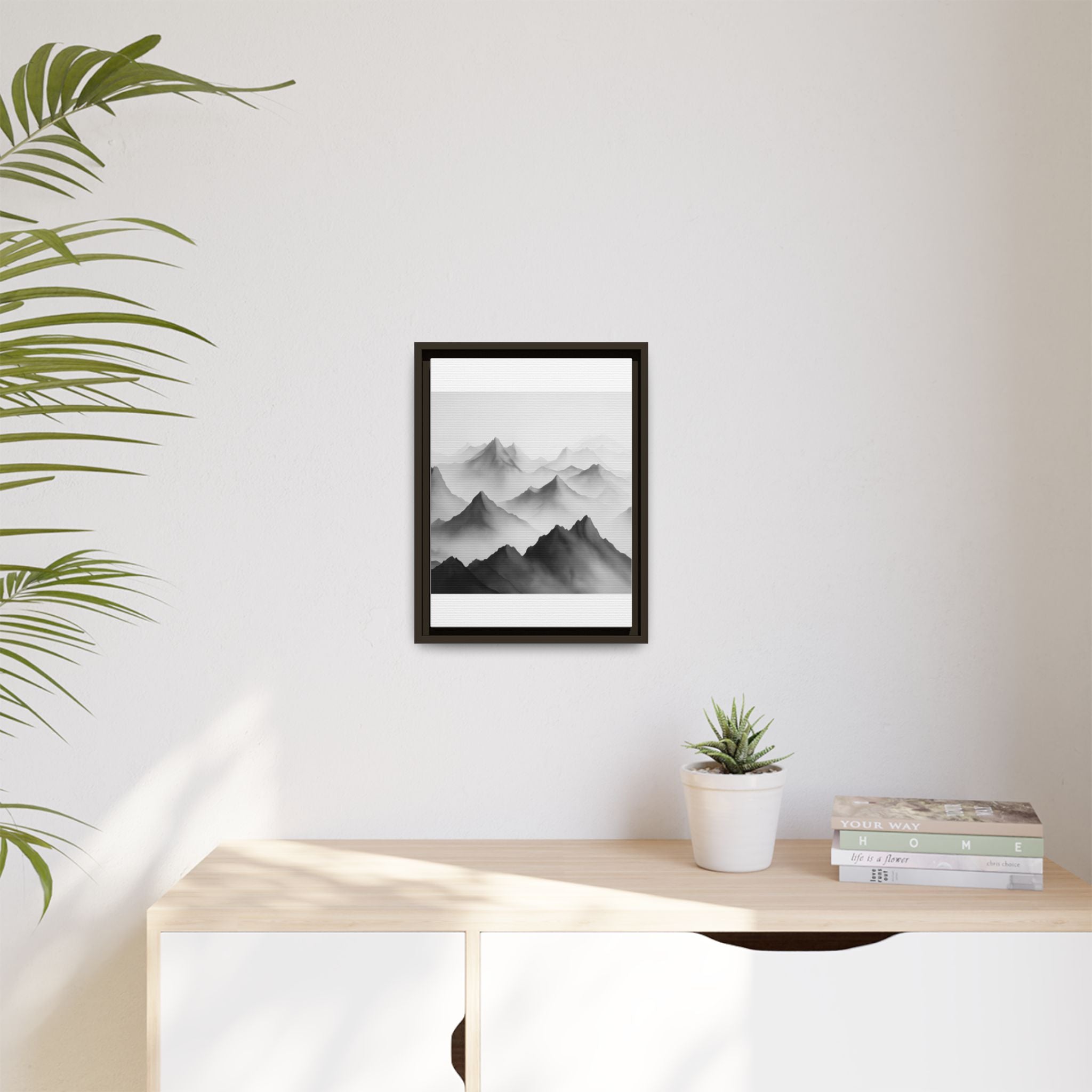 Framed Mountain Landscape Art Print