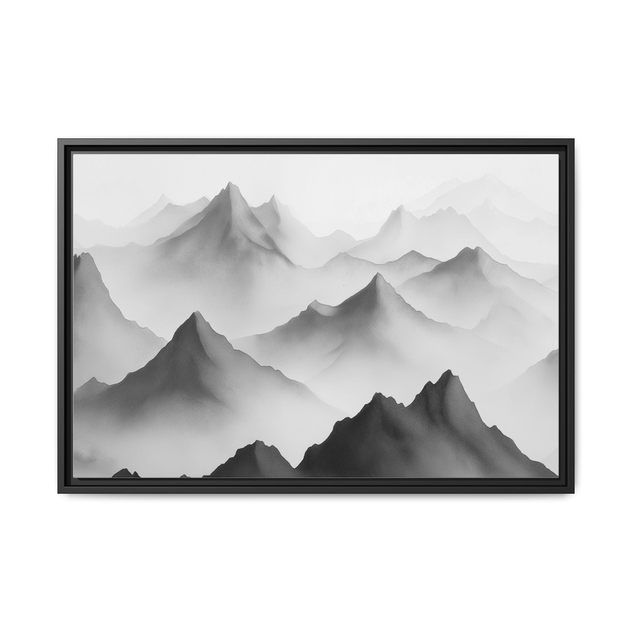 Framed Mountain Landscape Art Print