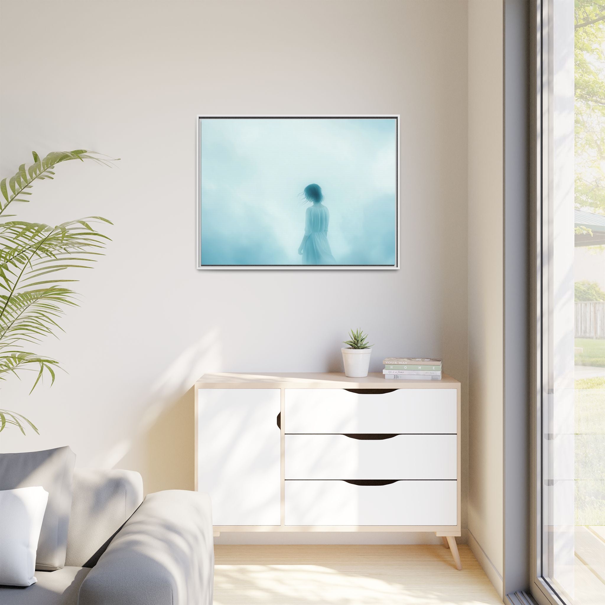 Serene Framed Canvas Art
