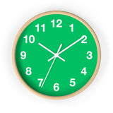 Fresh Leaf Green Wall Clock