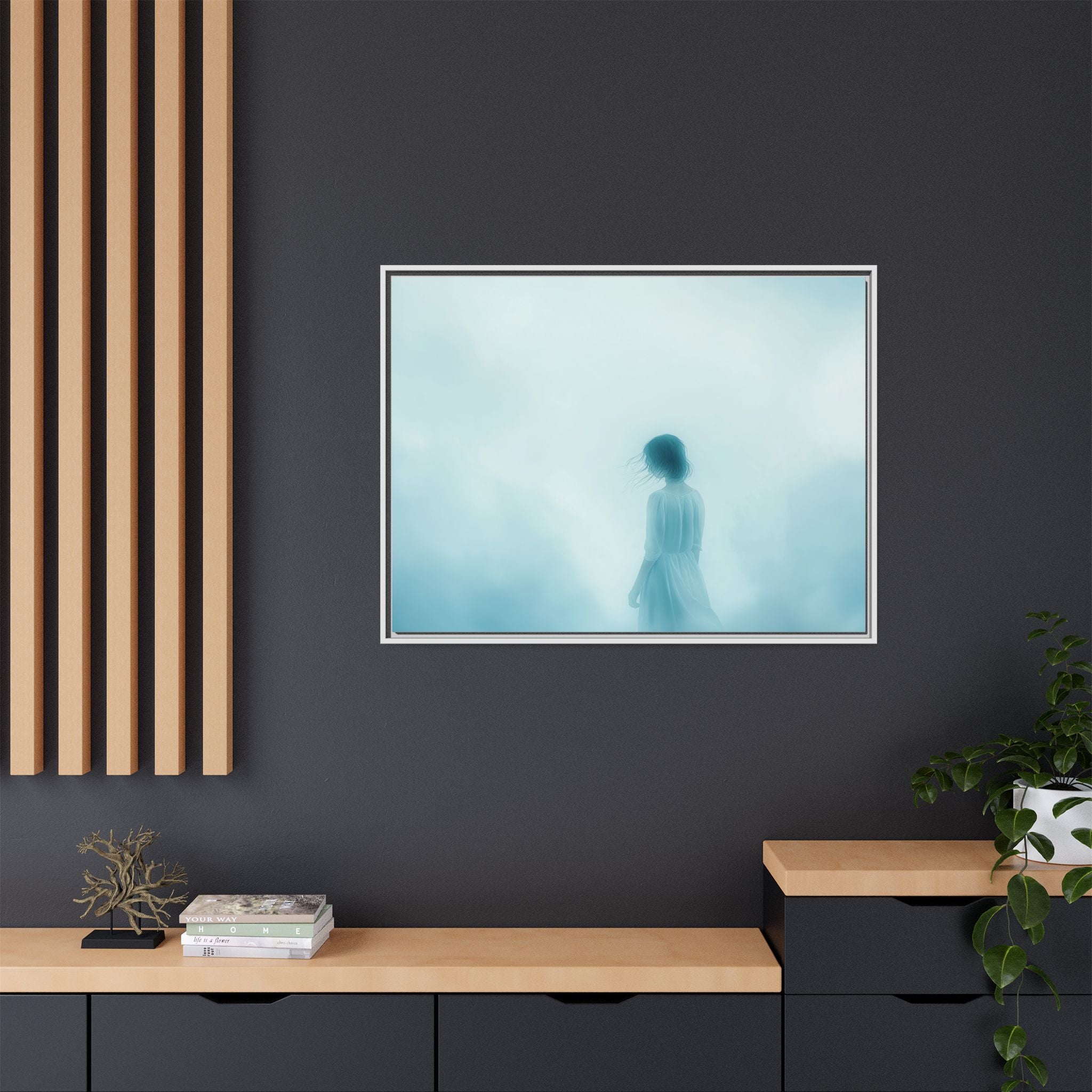 Serene Framed Canvas Art