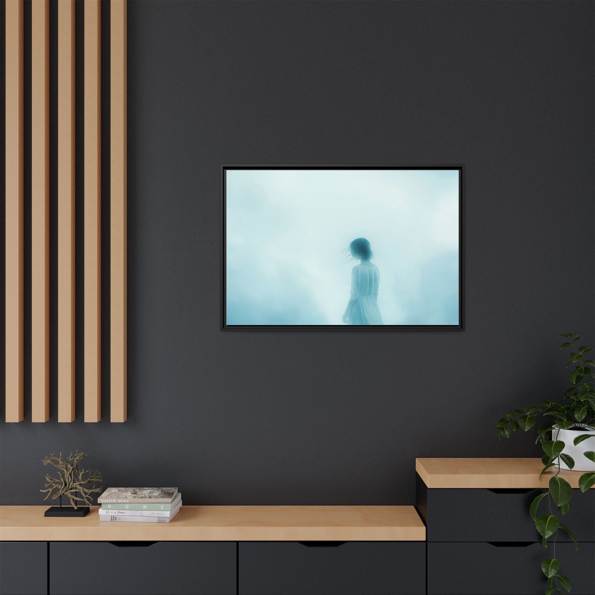 Serene Framed Canvas Art