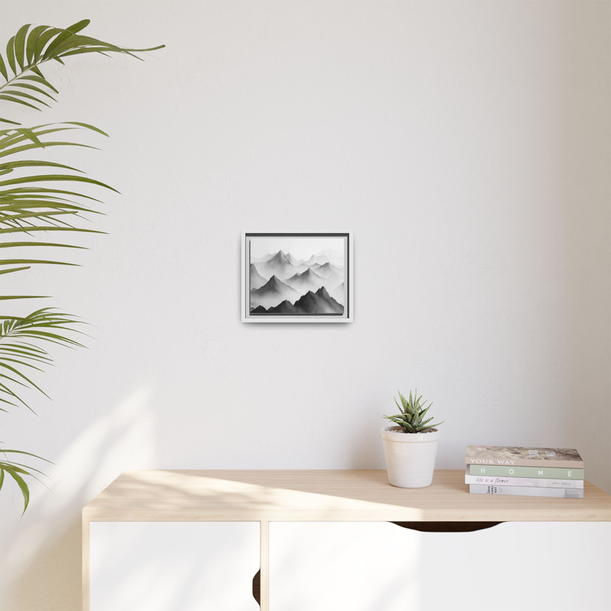 Framed Mountain Landscape Art Print